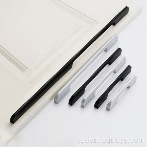 Black Modern Pull Handles Aluminium Alloy Furniture Hardware Handles Supplier